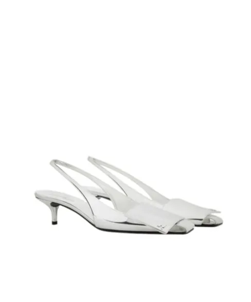 CourrÈGes Fold Mirror Slingback Pumps