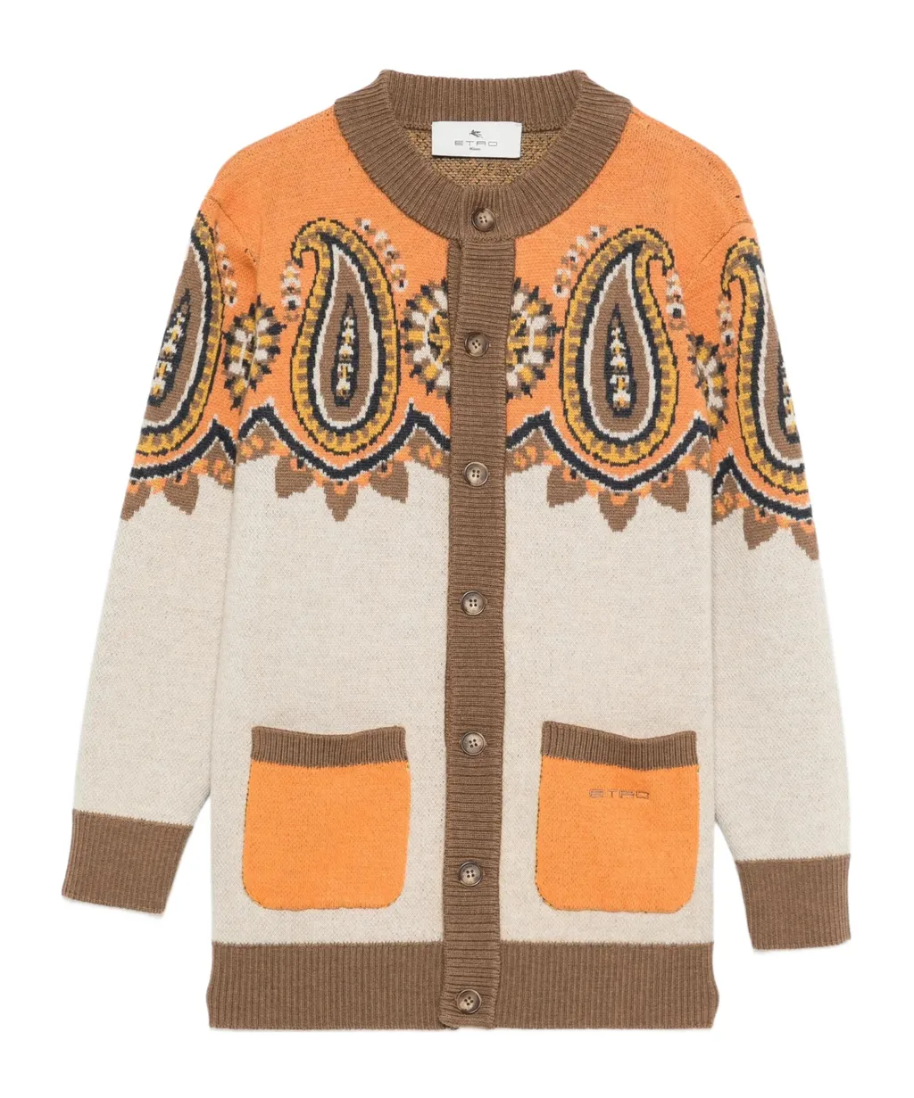 Printed Cardigan
