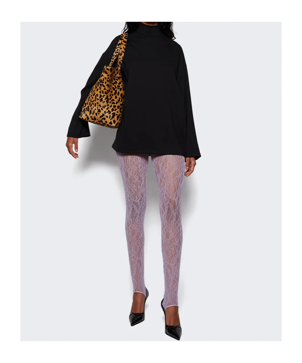 Lace Stirrup Leggings