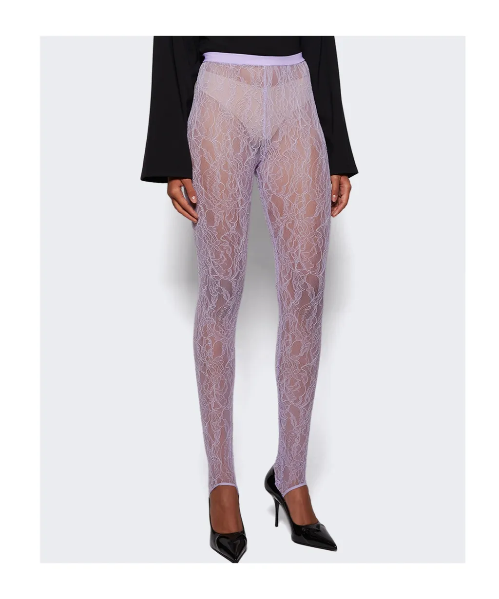 Lace Stirrup Leggings