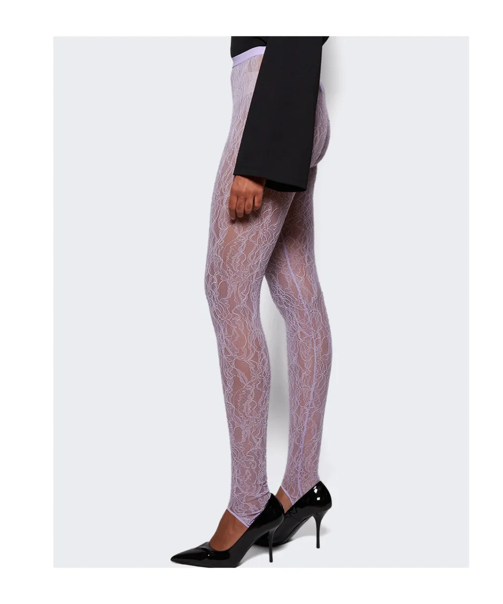 Lace Stirrup Leggings