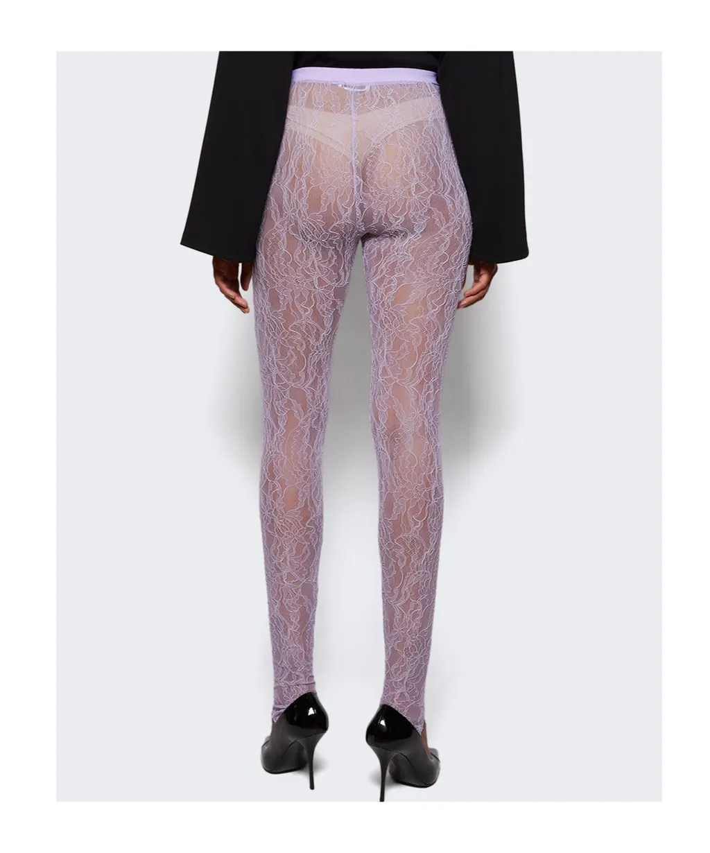 Lace Stirrup Leggings