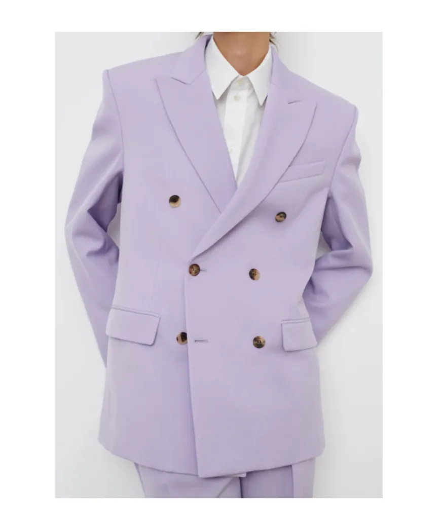 Double-Breasted Suit Jacket