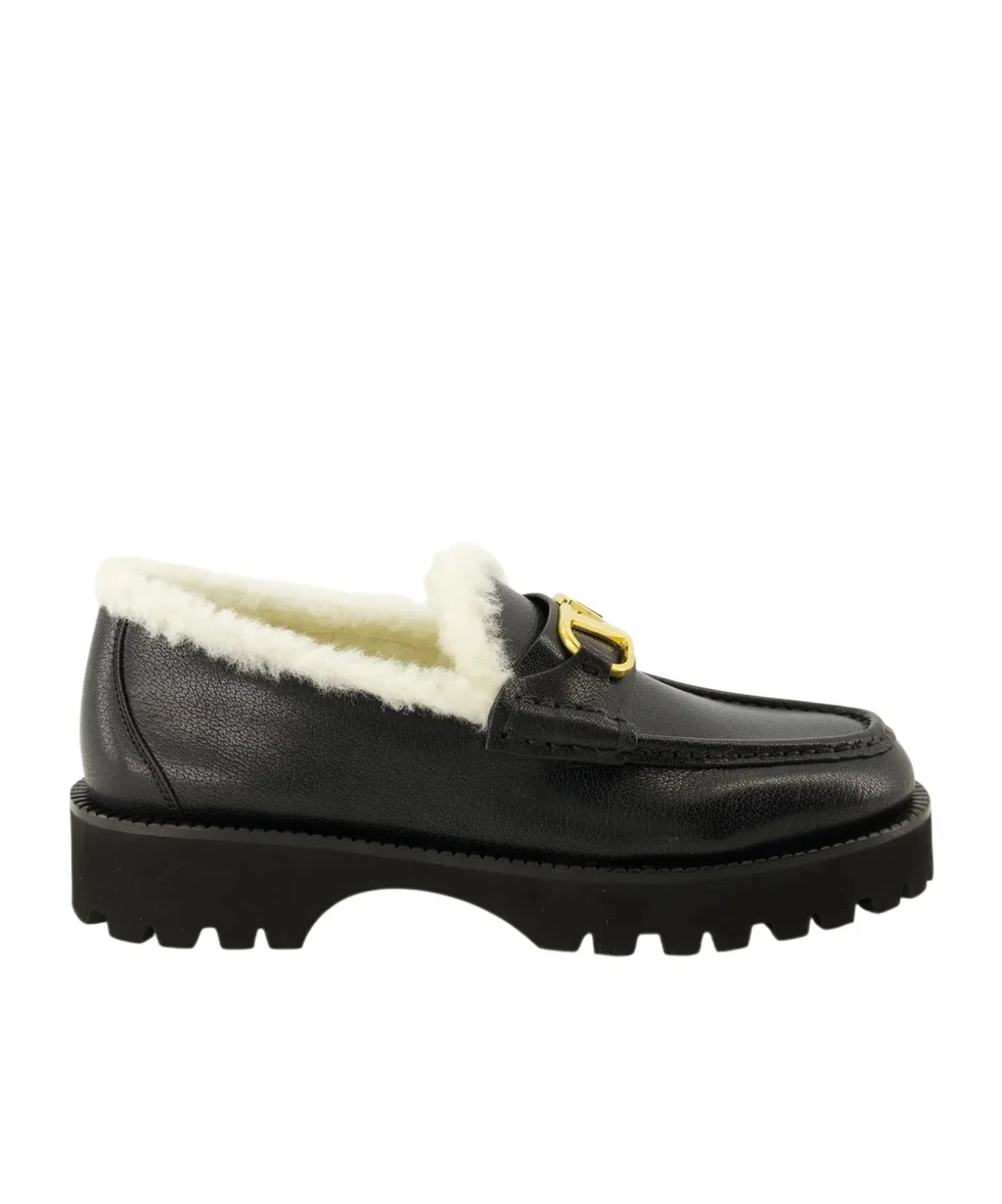 Valentino Vlogo Signature Slip-On Flat Shoes