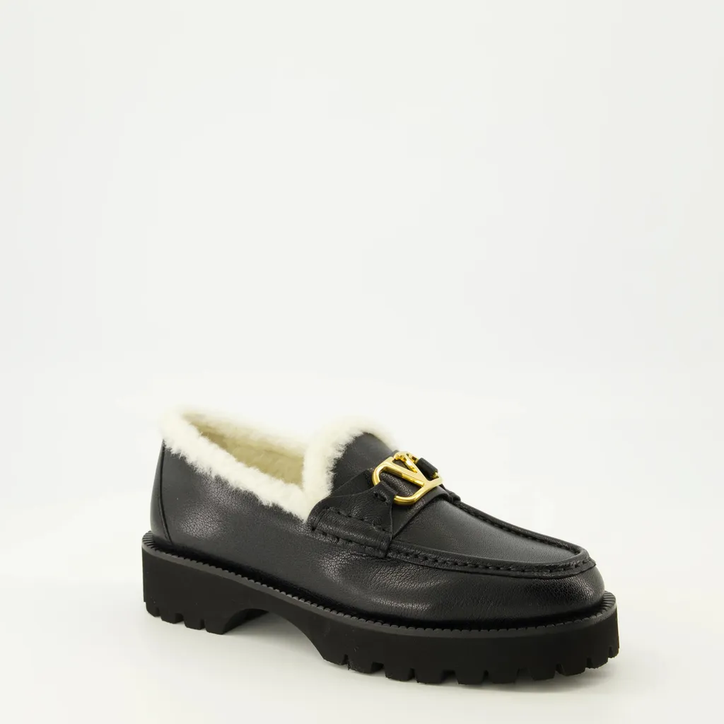 Valentino Vlogo Signature Slip-On Flat Shoes