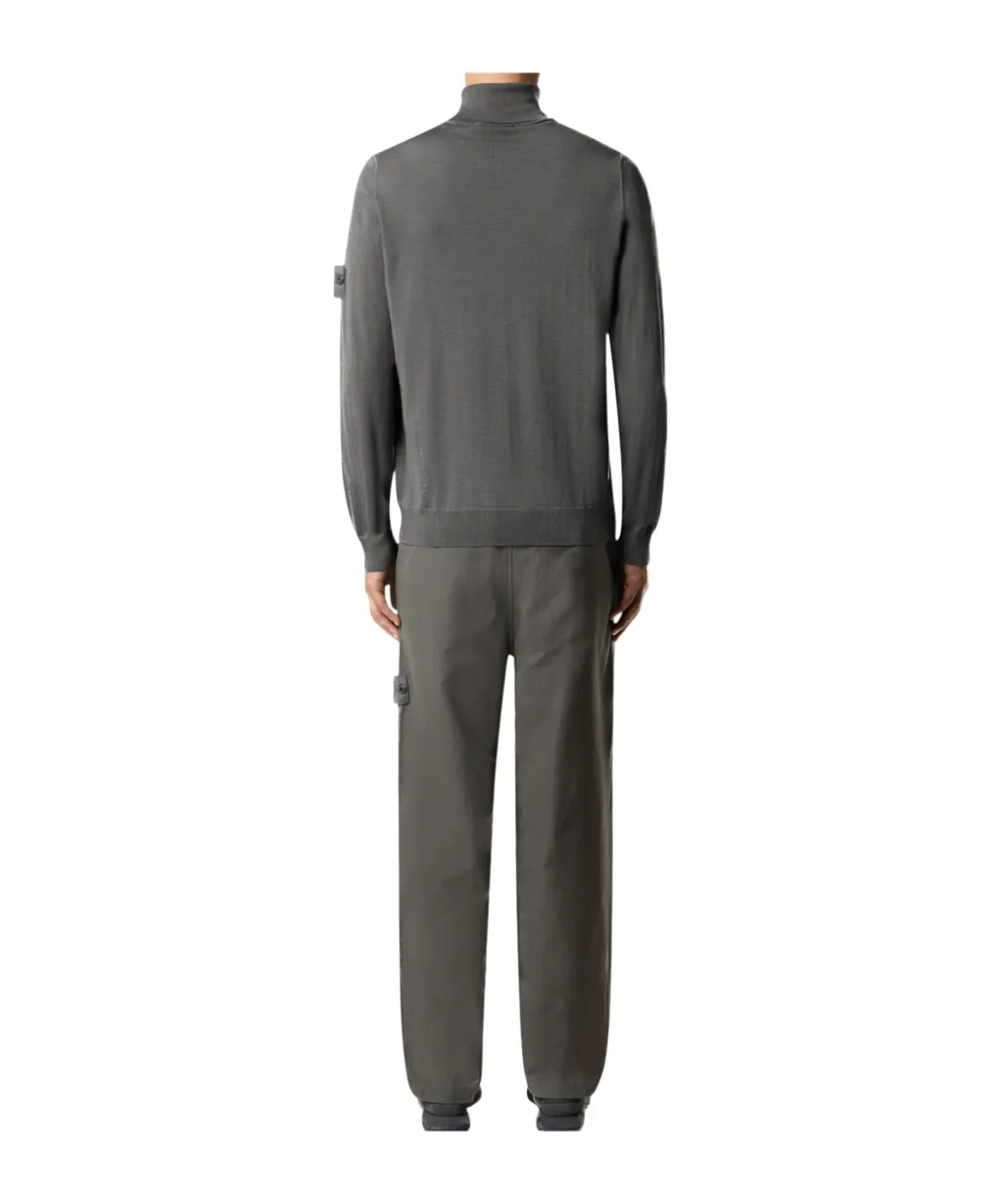 Stone Island Logo Patch Roll-Neck Jumper