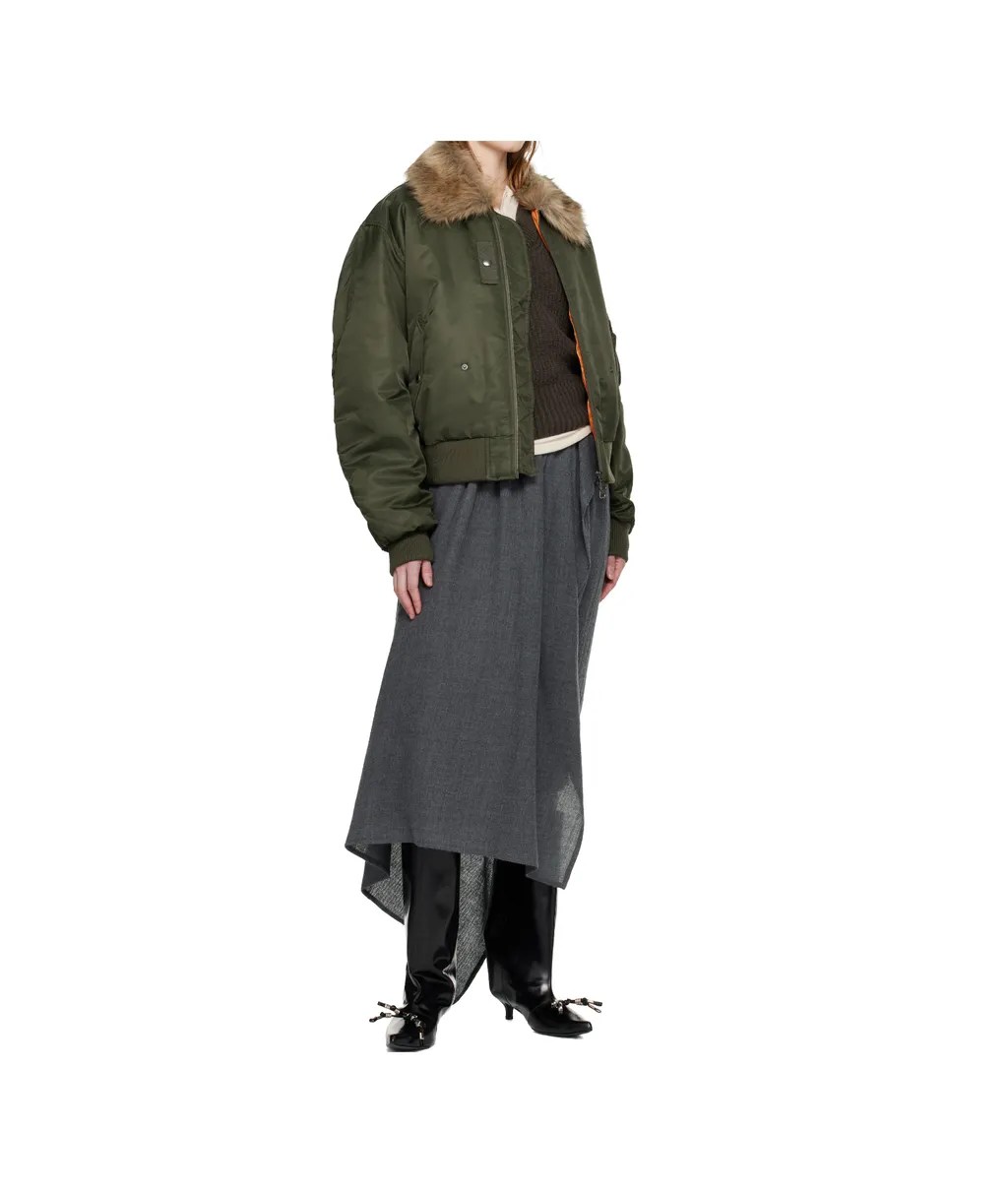 Fur Collar Ma-1 Pilot Jacket