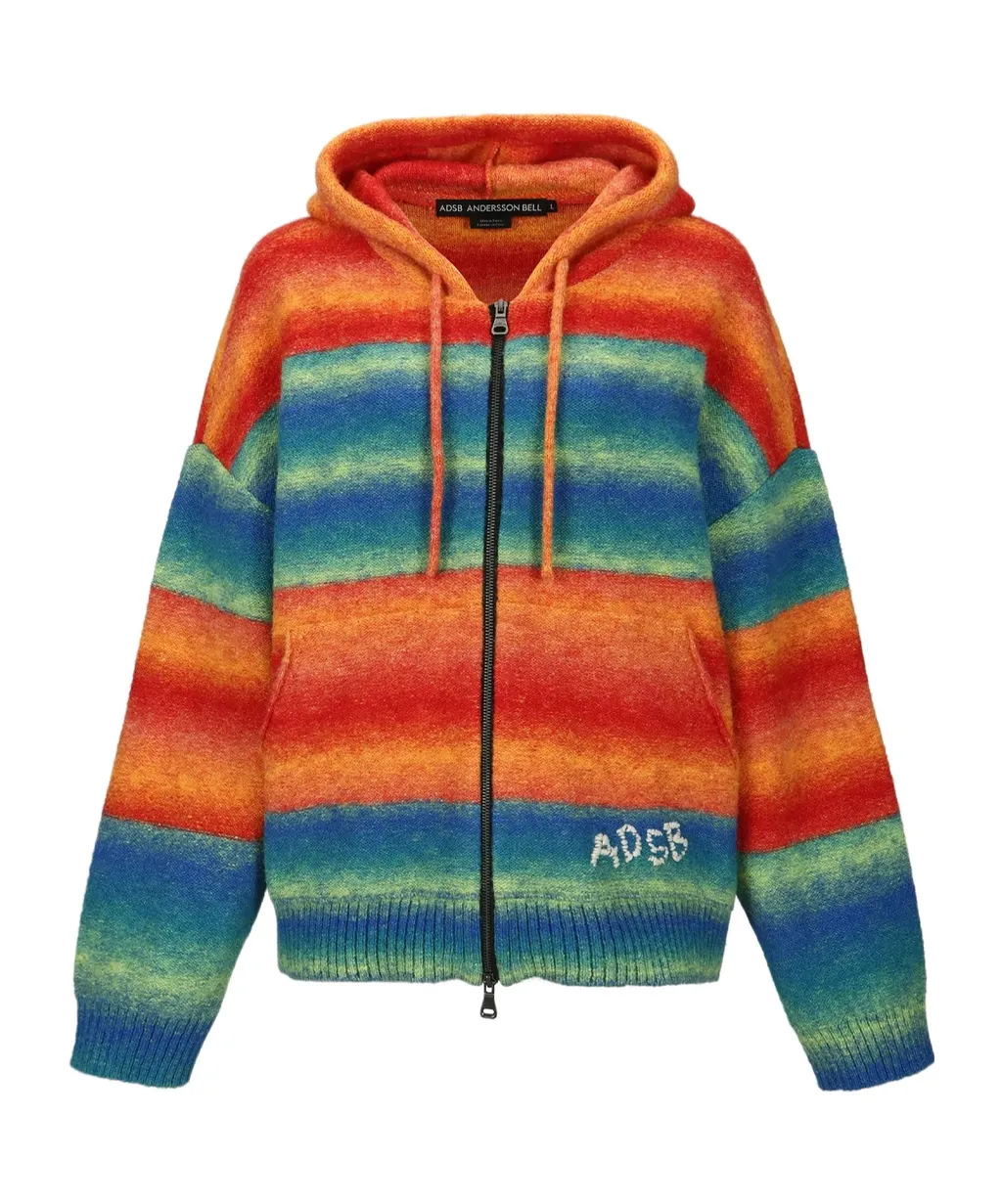 Gradient Zipper Hoodie