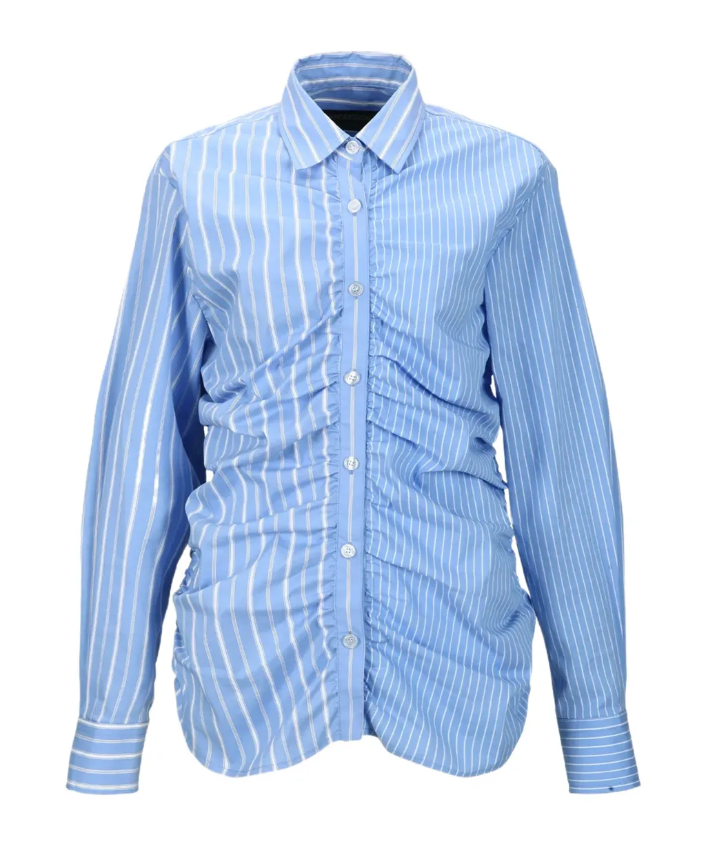Striped Pleated Shirt