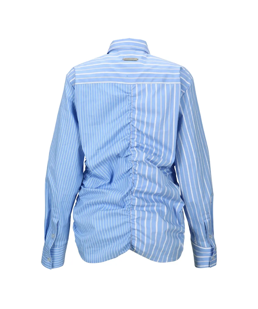 Striped Pleated Shirt