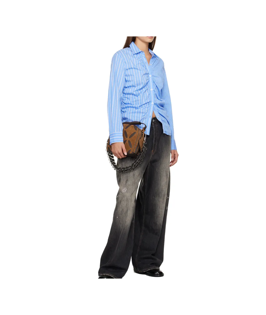 Striped Pleated Shirt