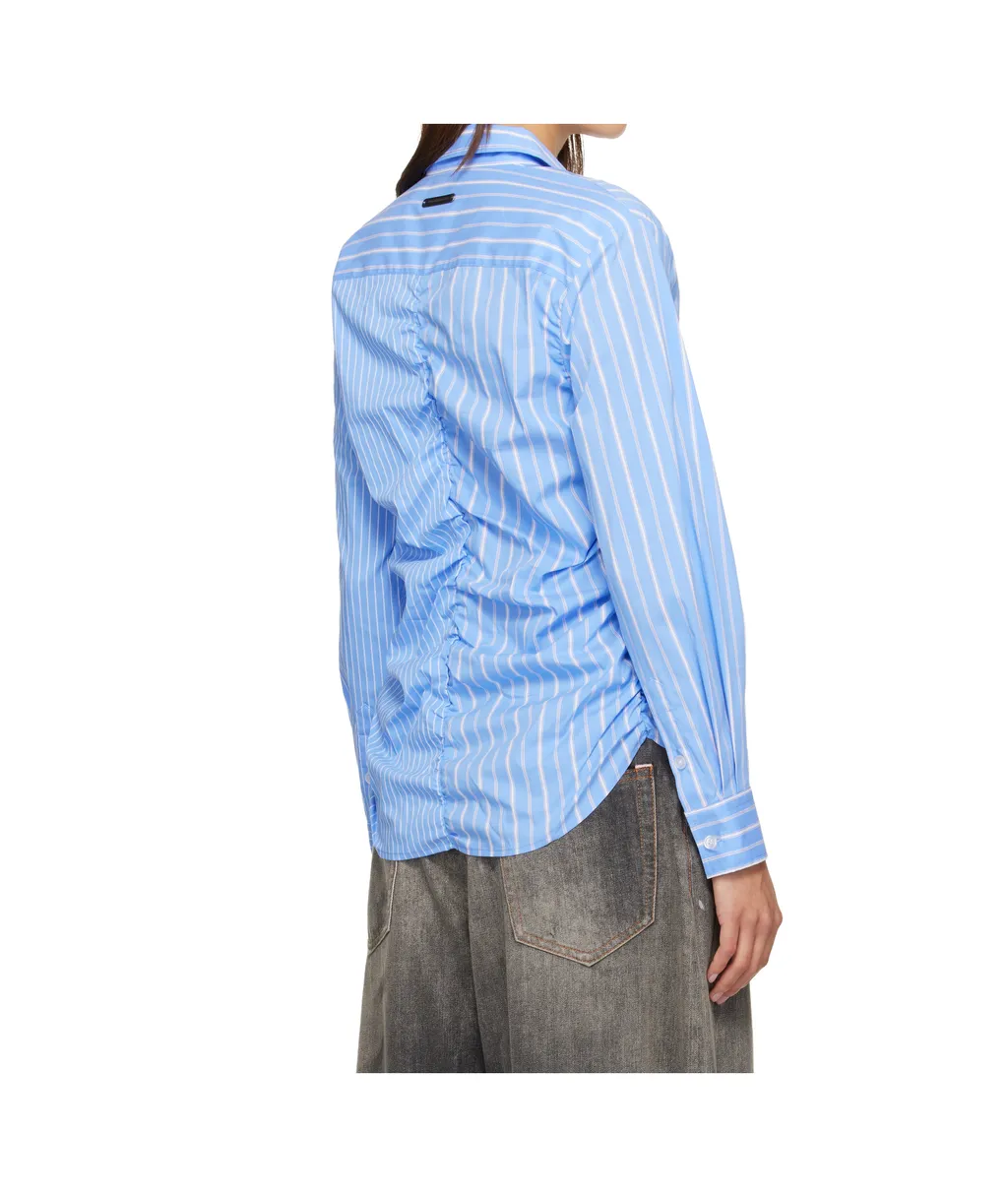 Striped Pleated Shirt