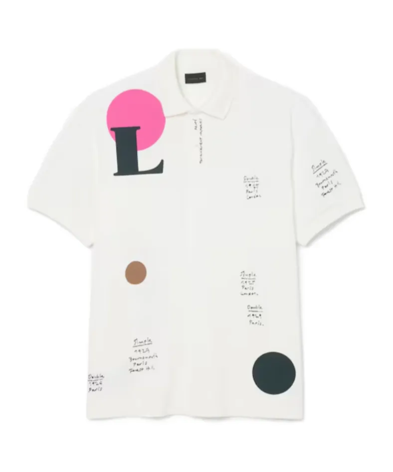 Runway Loose Fit Graphic Piqué Polo Shirt