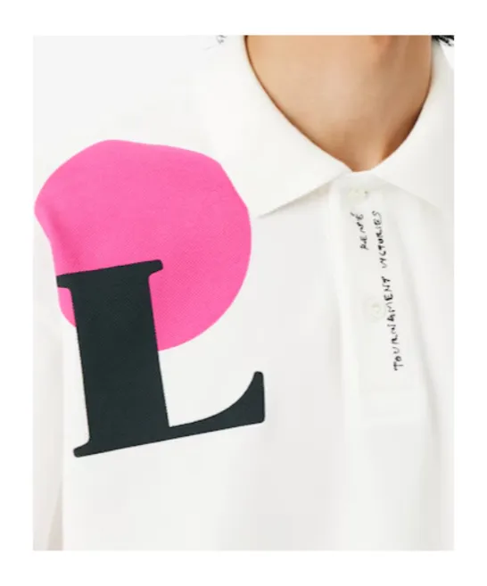 Runway Loose Fit Graphic Piqué Polo Shirt