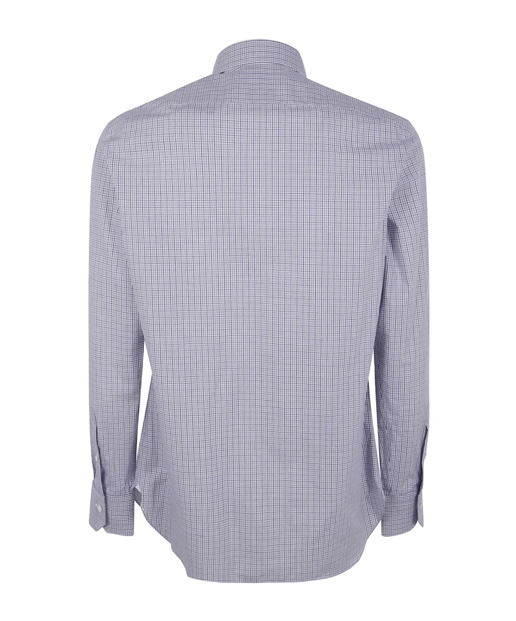 Zegna Checked Buttoned Shirt