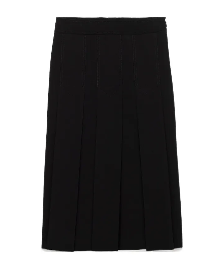Side Zipper Skirt