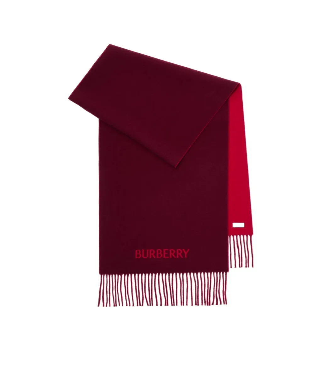 Burberry Ekd Jacquard Fringed-Edge Scarf