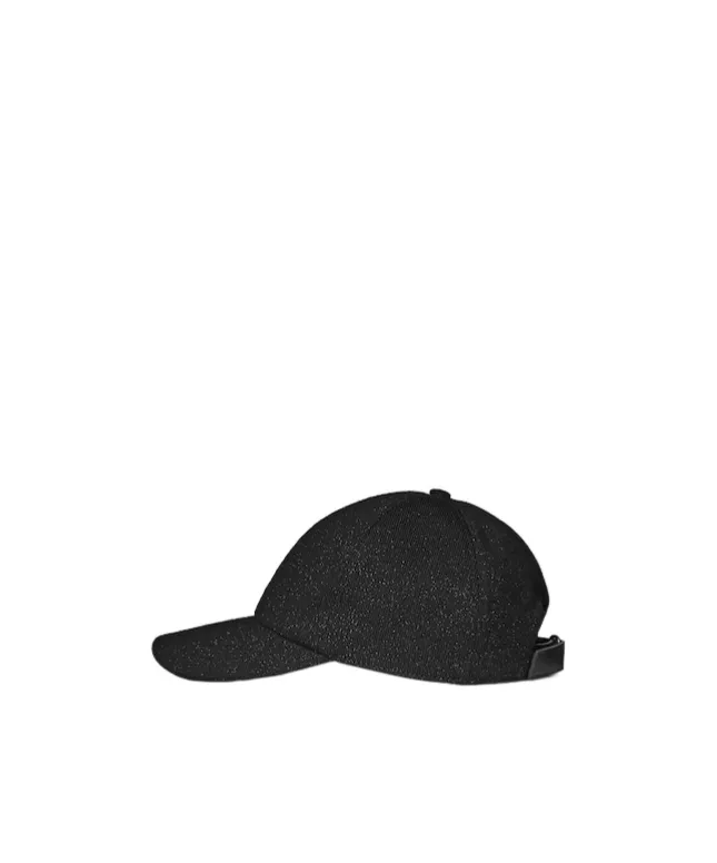 Knit Wool And Lamè Baseball Hat