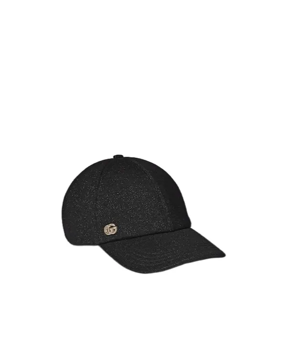 Knit Wool And Lamè Baseball Hat