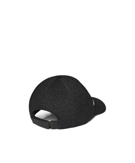 Knit Wool And Lamè Baseball Hat