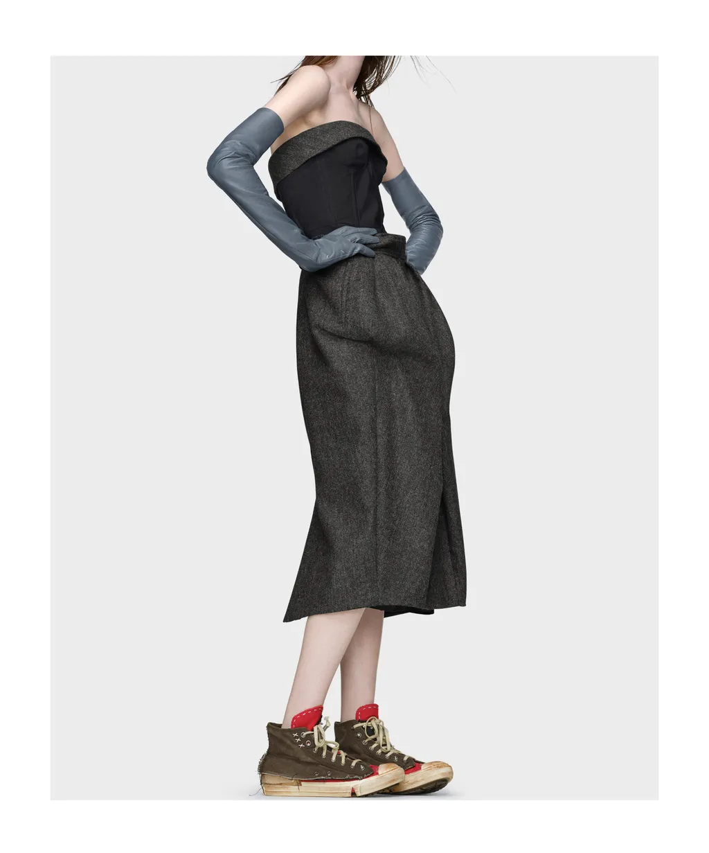 Wool Bustier Dress