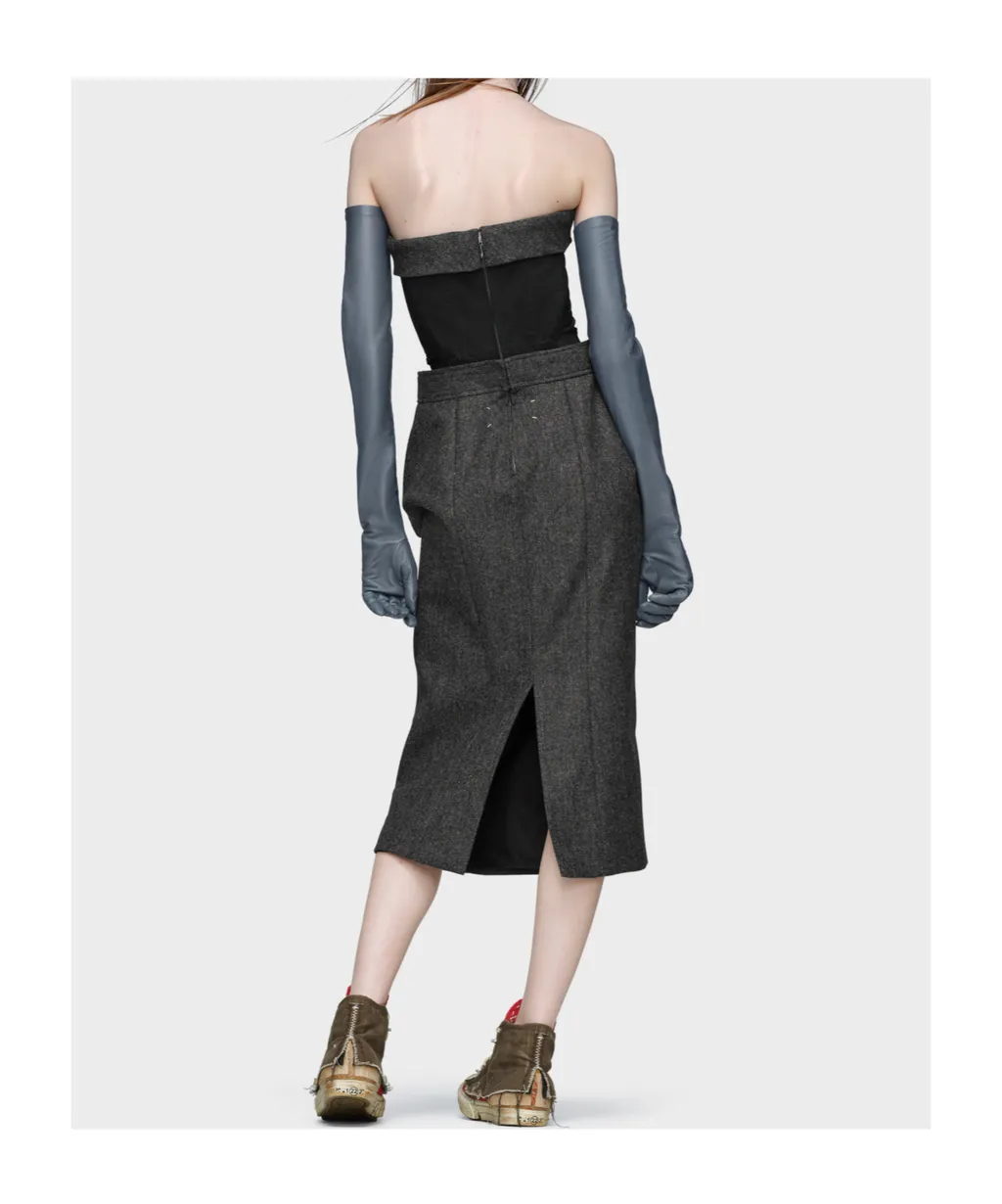Wool Bustier Dress
