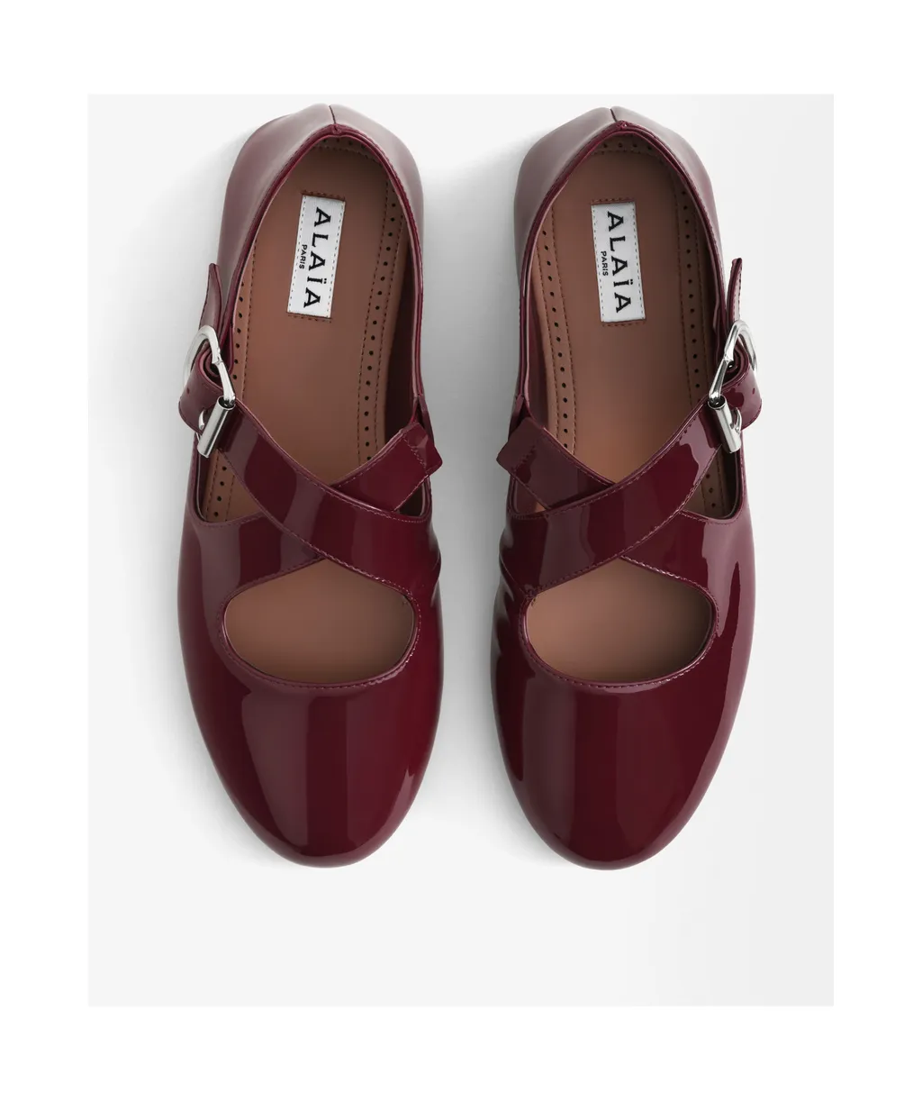 Buckle-Strap Ballet Flats