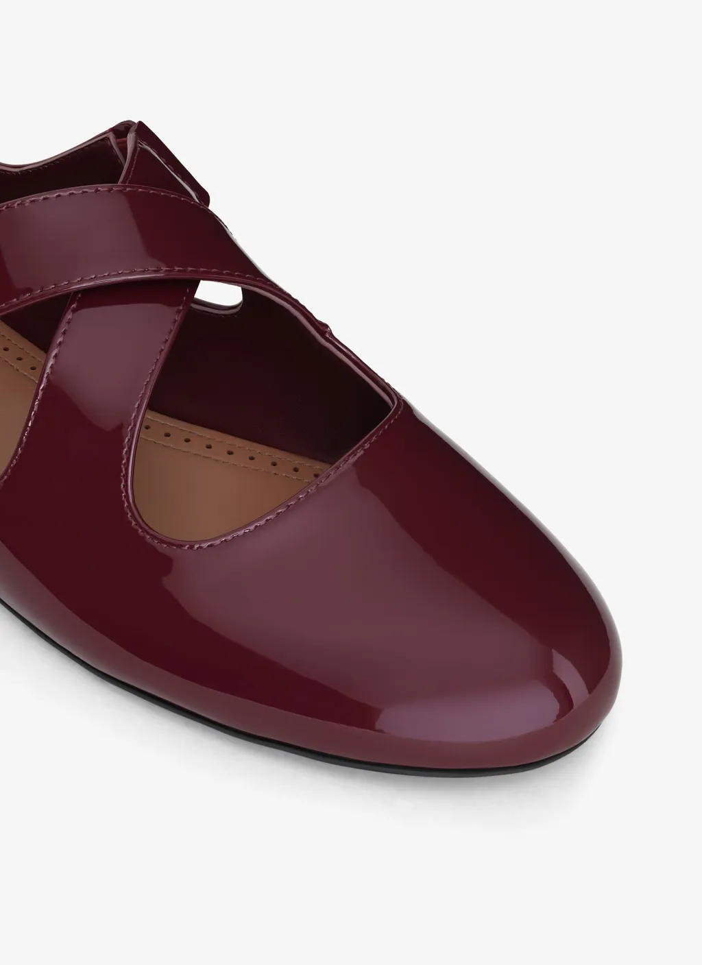Buckle-Strap Ballet Flats