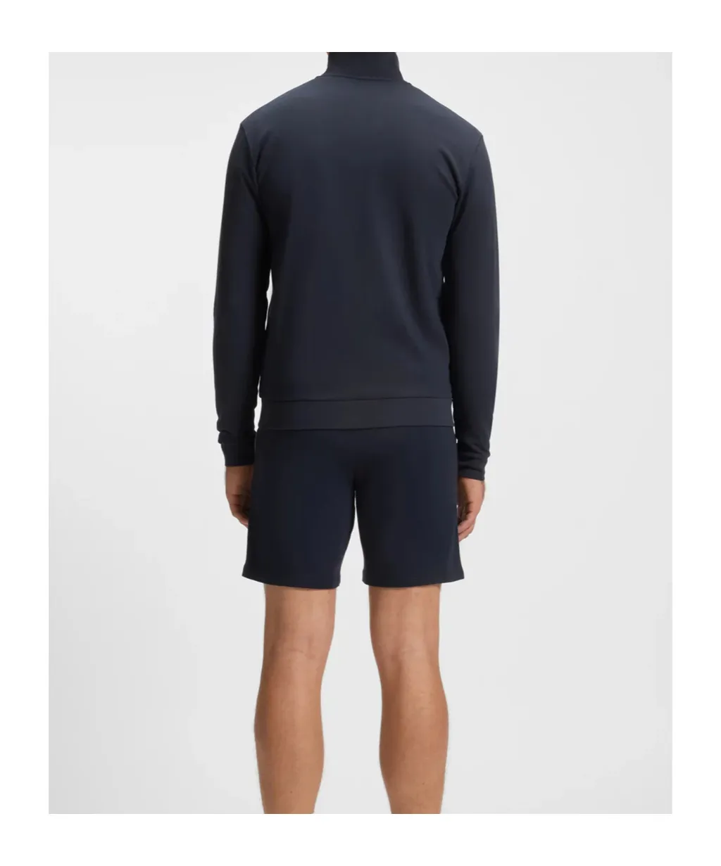 Zip-Up Colour-Block Sweatshirt