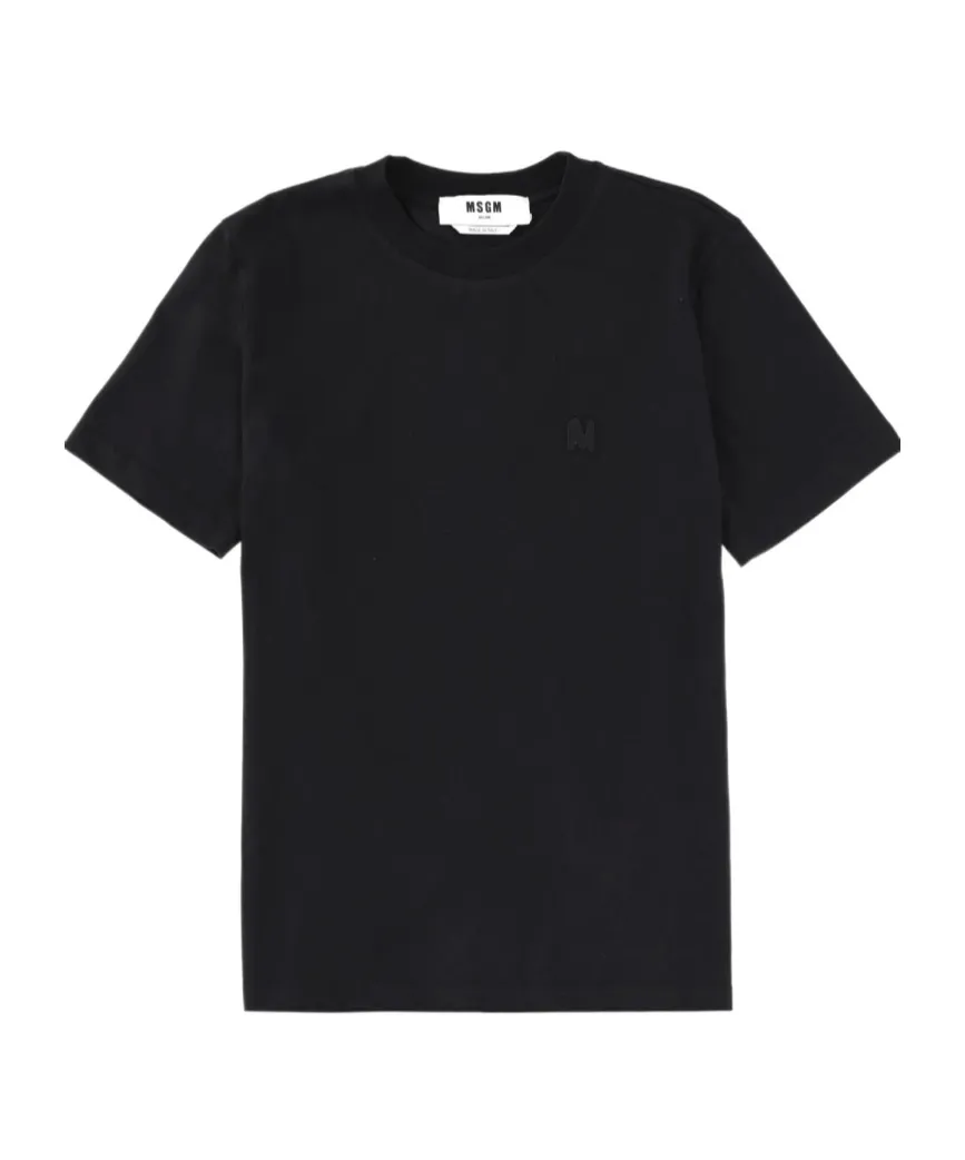 Msgm Logo Embroidered T-Shirt
