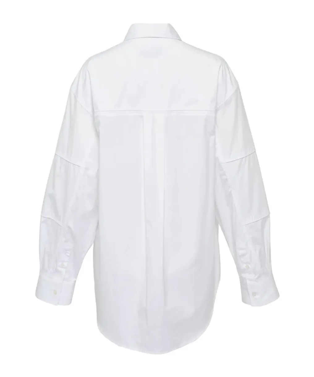 Msgm Contrasting Piping Poplin Shirt