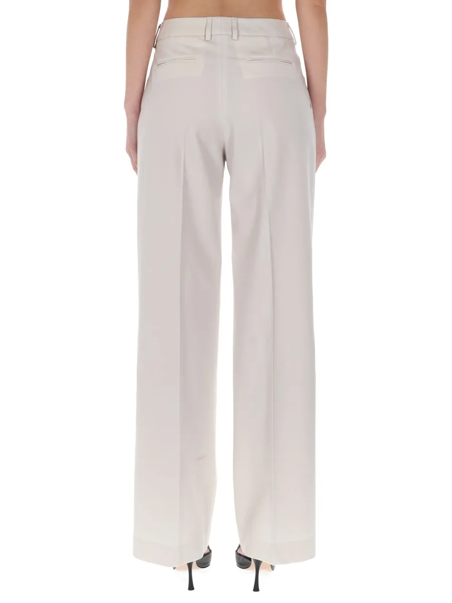 Pt Torino Pleated Wide-Leg Pants