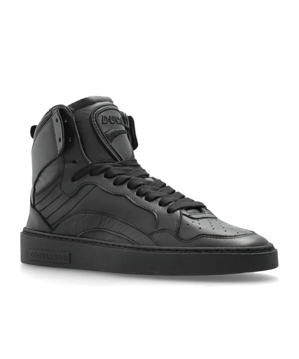 Dsquared2 X Ducati Lace-Up Mid-Top Sneakers