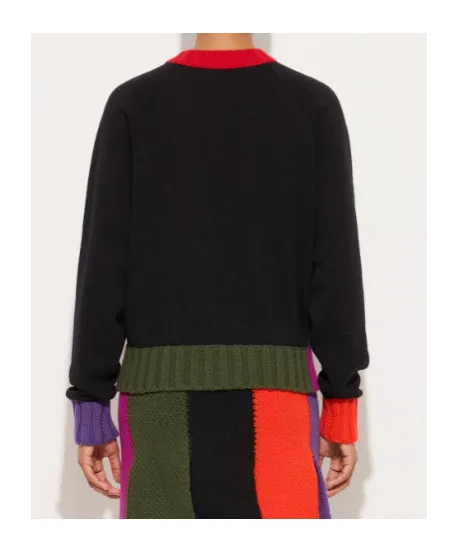 Color-Block Pocket Cardigan