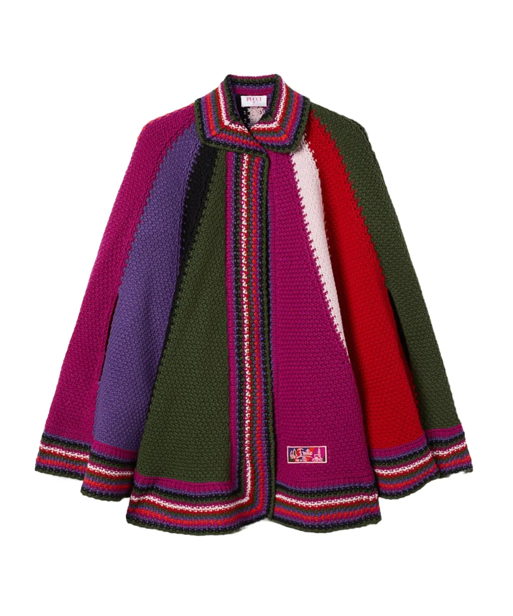 Color Block Large Cape