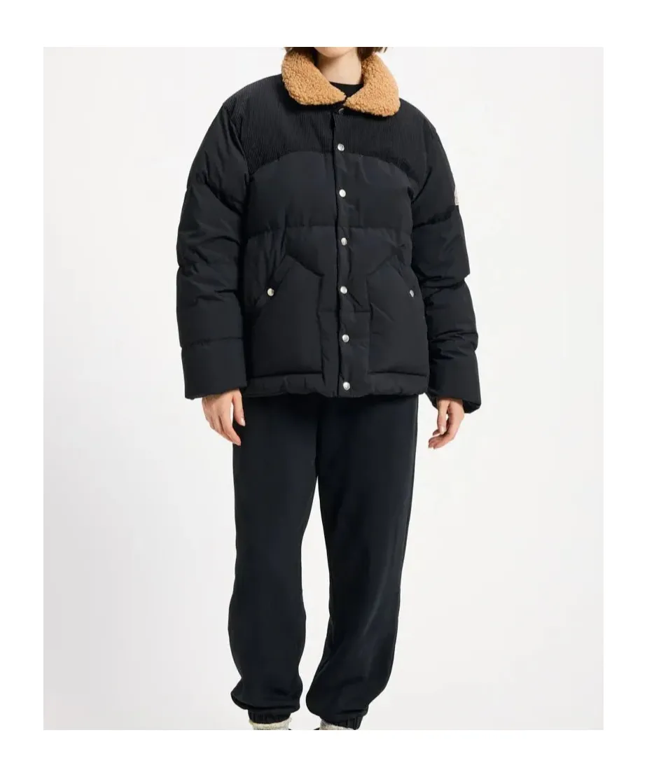Lapel Long-Sleeved Down Jacket