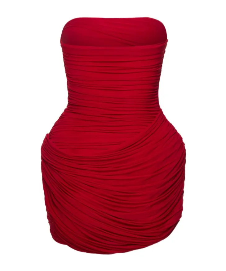 Magda Butrym Draped Strapless Dress