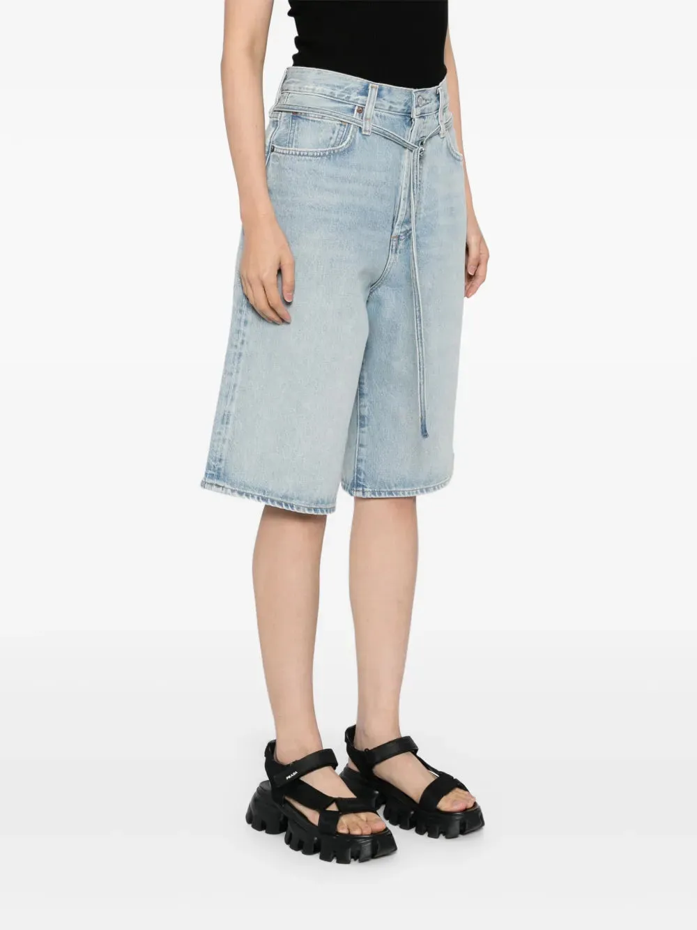 Five-Pocket Denim Shorts