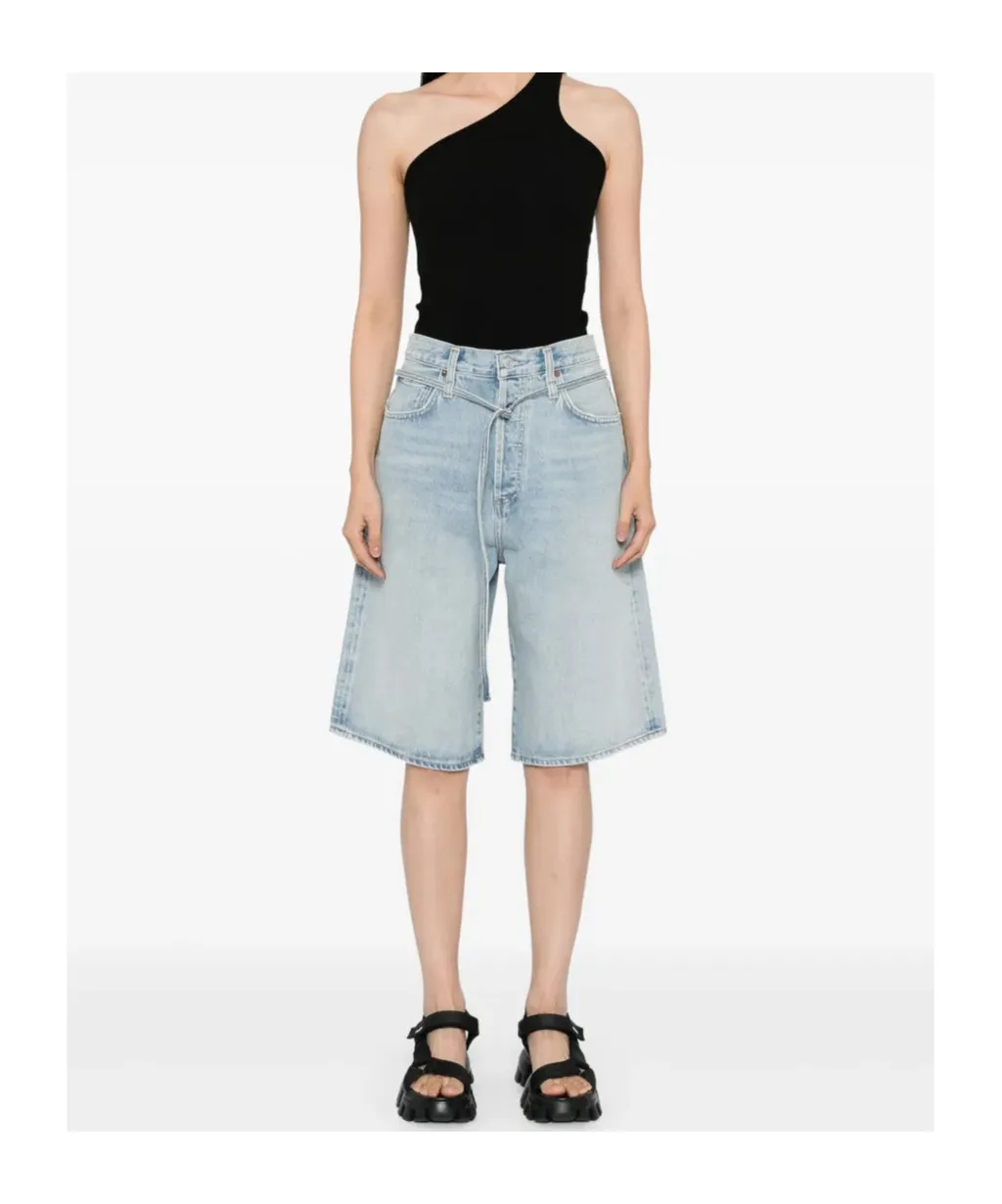 Five-Pocket Denim Shorts