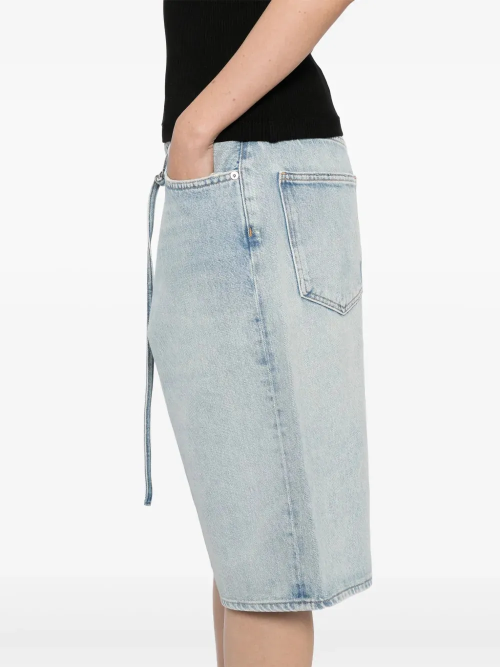 Five-Pocket Denim Shorts