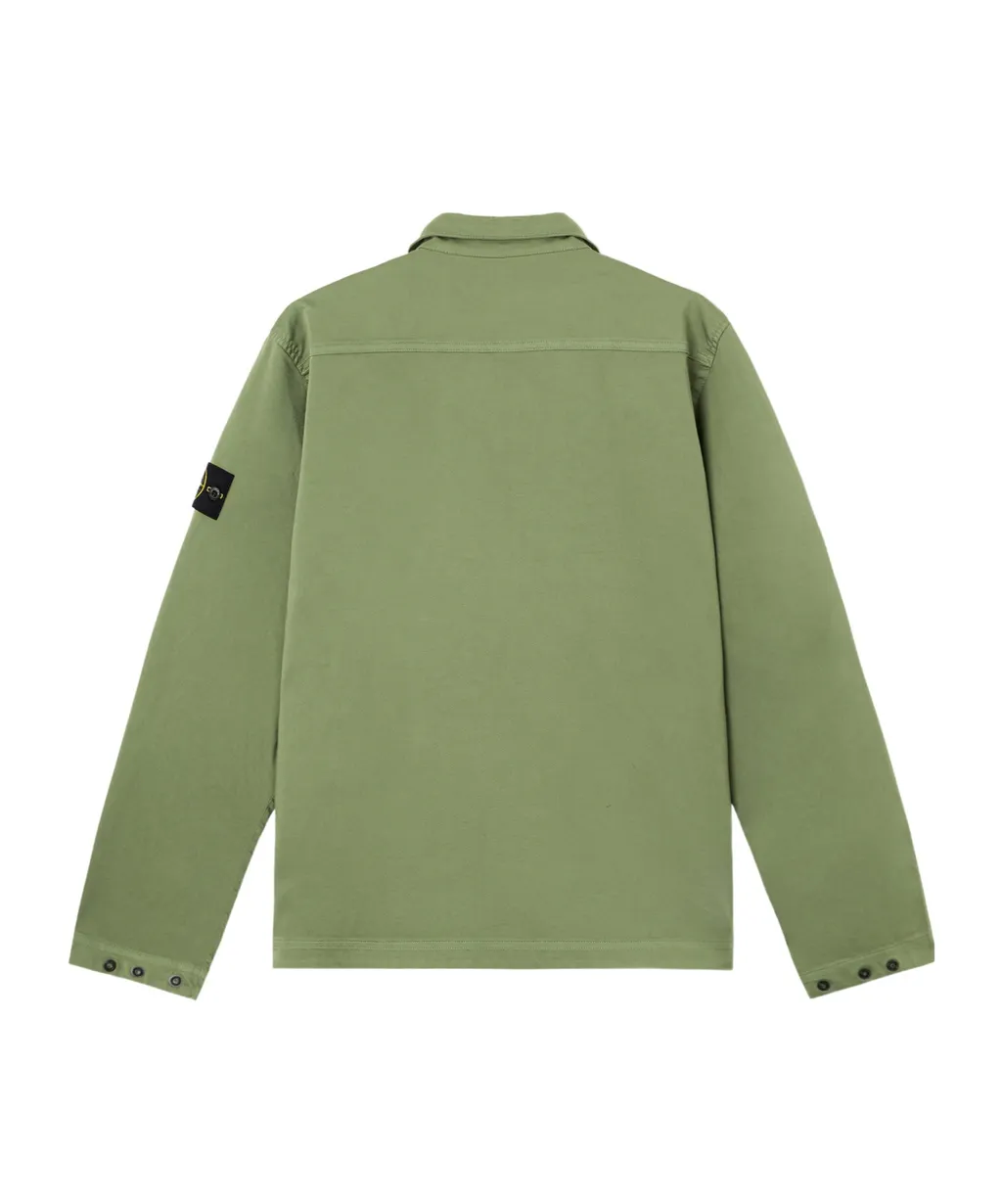 Overshirt With Chest Pocket And Two-Way Zip