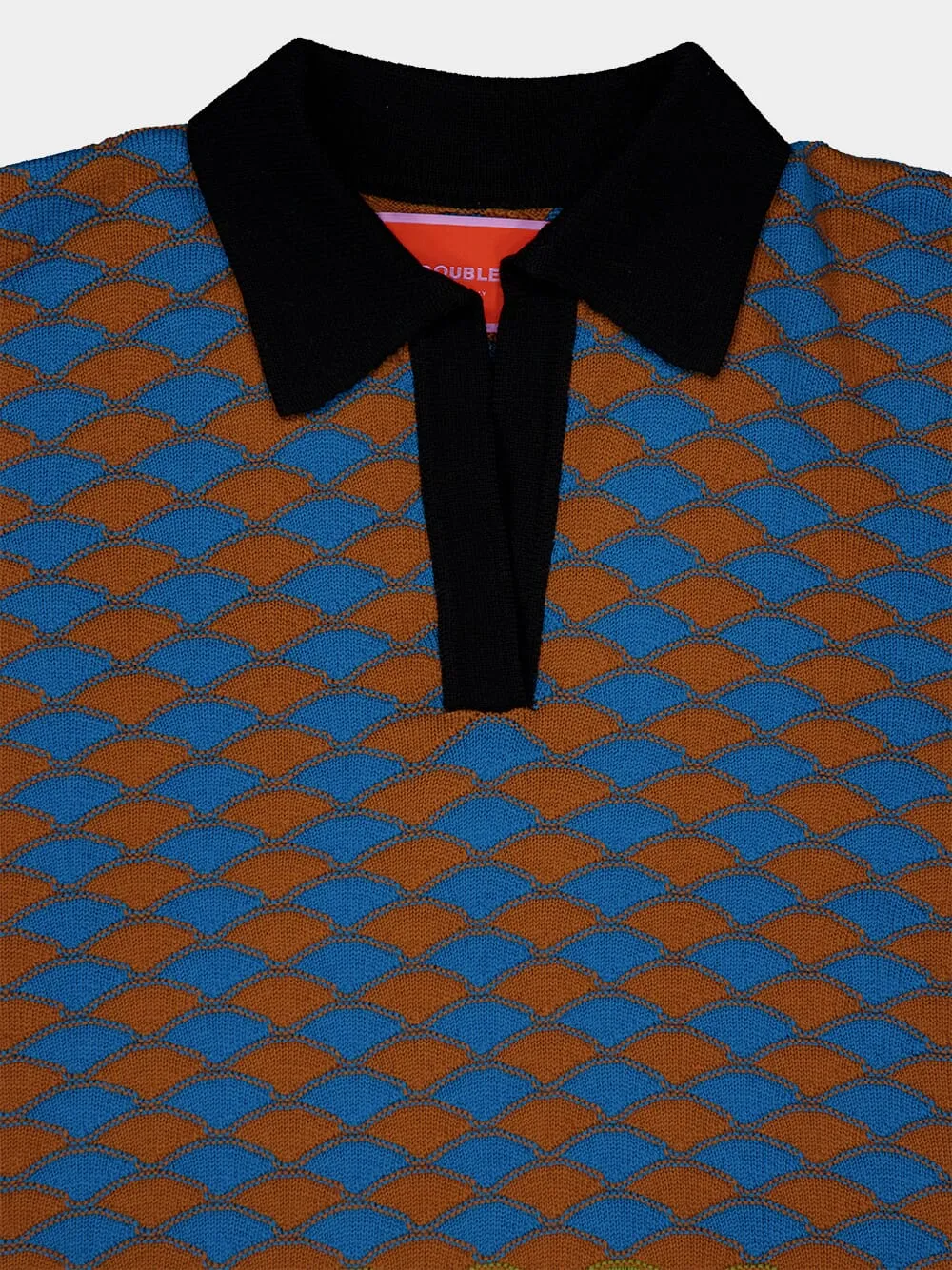 Geometric-Pattern Wool Top