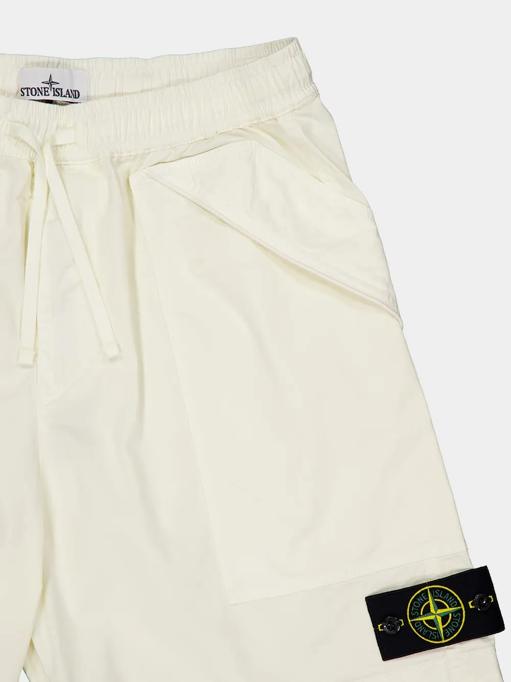 Stone Island Logo Patch Bermuda Shorts