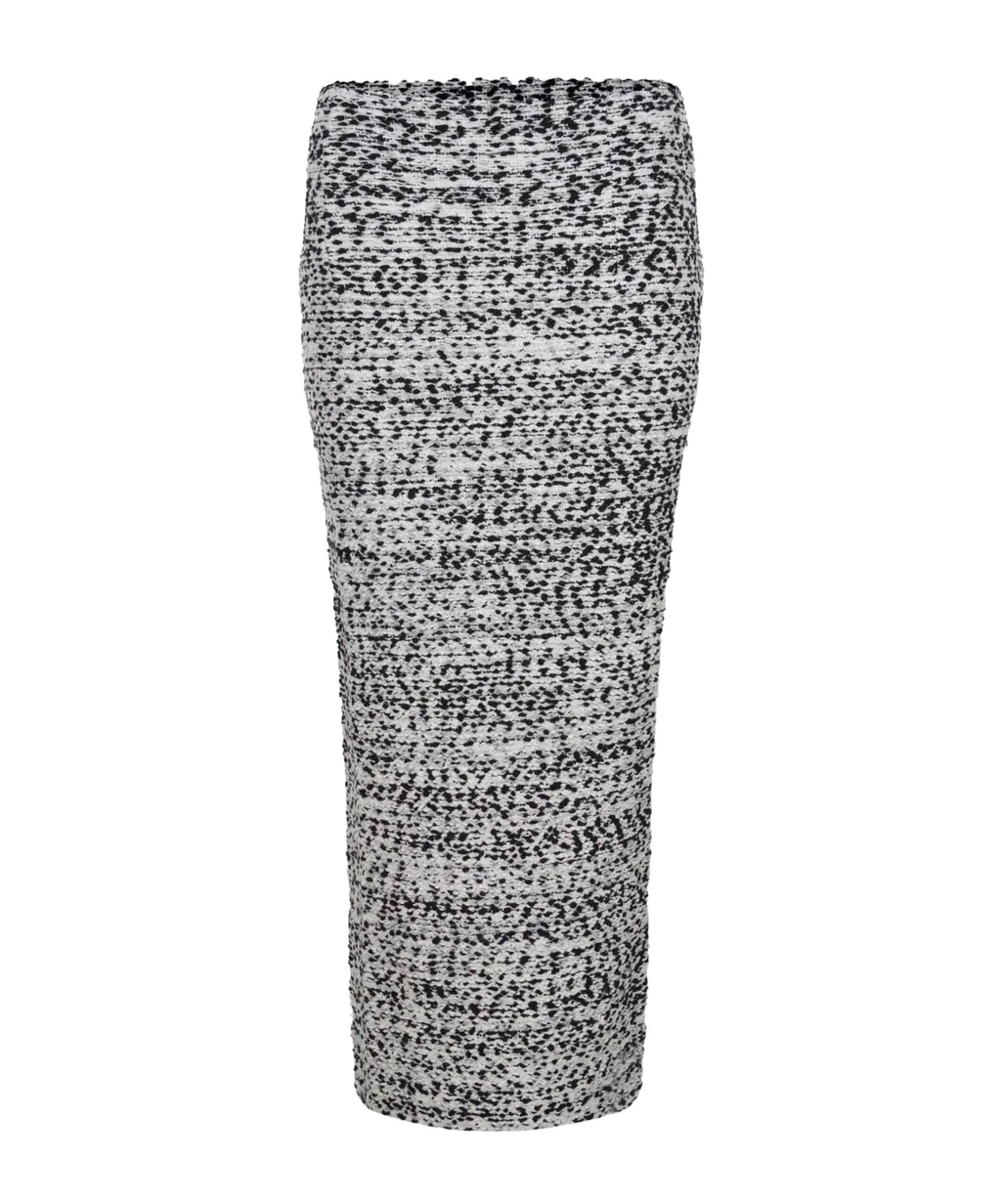 Back Slit Midi Skirt