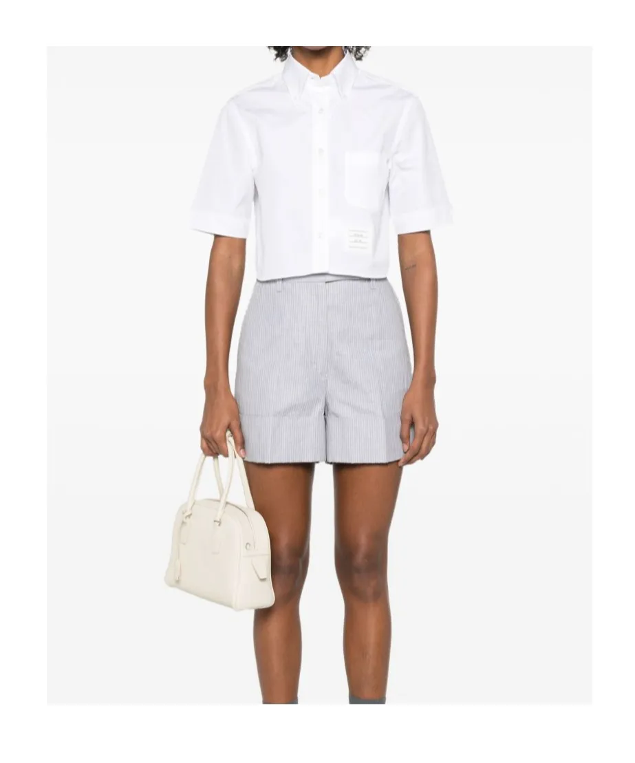 Cotton Cropped Shirt