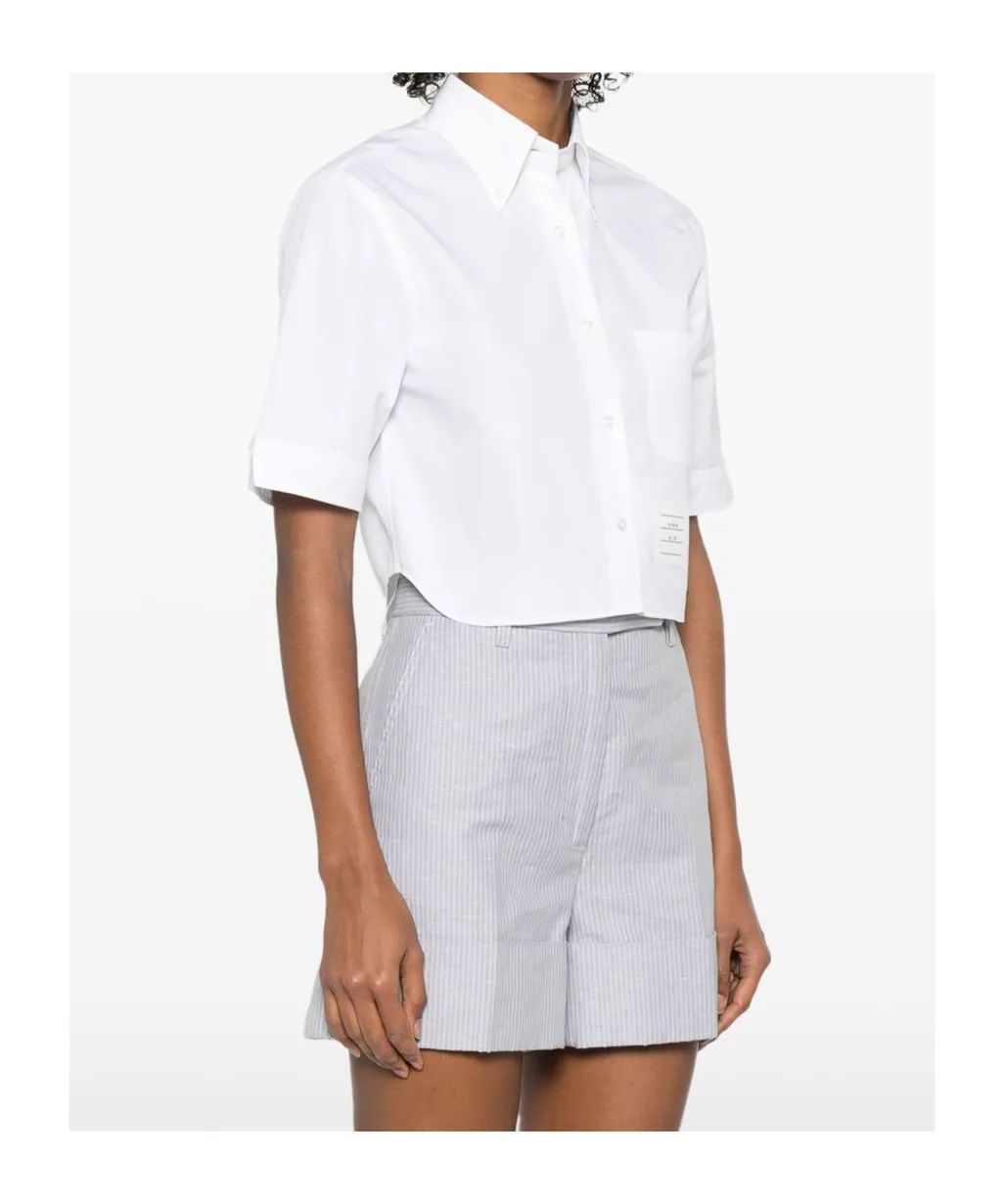 Cotton Cropped Shirt