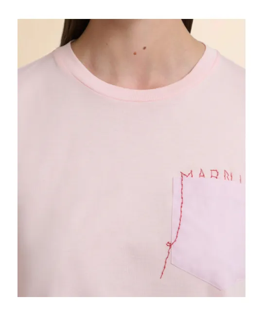 Marni Hand-Stitched Logo T-Shirt