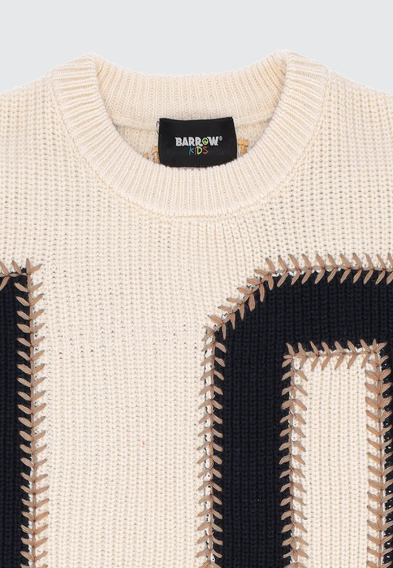 Number-Applique Sweater