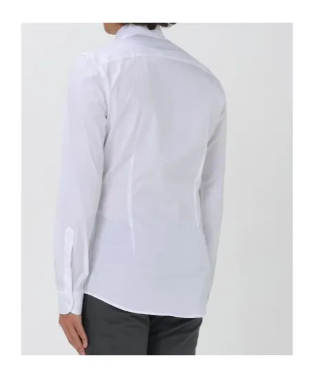 Fay French Collar Pleated Shirt
