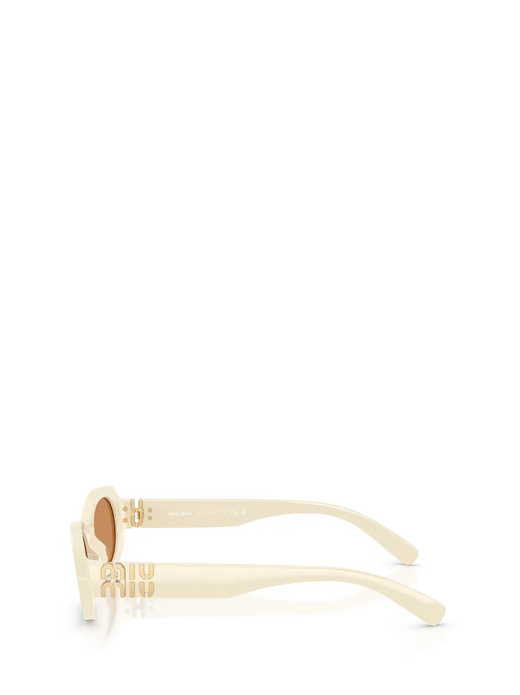 Miu Miu Eyewear Oval Frame Full Rim Sunglasses